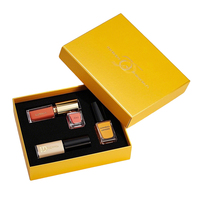 Boîtes d'emballage cadeau de beauté personnalisées pour emballage de papier de rouge à lèvres vernis à ongles et brillant à lèvres avec gaufrage et stratification mate
