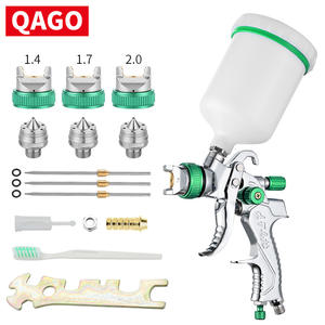 مسدس رش هوائي بالجاذبية للطلاء السطحي للسيارات، عالي الترذيذ، بوعاء علوي، موديل كروس-بوردر 2008، 1.4/1.7/2.0 مم - Product Image 3