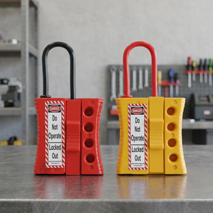 Cadenas de sécurité isolé en nylon avec anse de blocage à 4 trous, anse de blocage d'urgence de 6 mm pour l'entretien industriel - Product Image 2