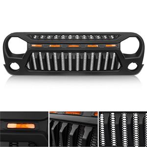 Wrangler-rejilla para <span class=keywords><strong>Jeep</strong></span> Wrangler JK, parrilla modificada, color negro mate, <span class=keywords><strong>Renegade</strong></span>, Compatible con <span class=keywords><strong>Jeep</strong></span> Wrangler JK 2007-2018 - Product Image 3