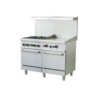 Hôtel faisant cuire la chaîne de gaz commerciale de brûleur d'acier inoxydable d'équipement avec le four - Product Image 1