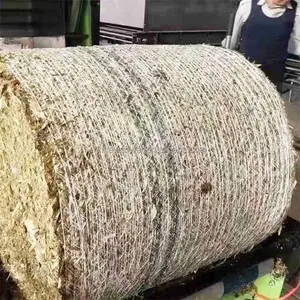 Máquina enfardadeira automática para arroz grande, milho, palha de milho, palha de trigo, silagem de feno e milho, 150-200kg, para o Canadá