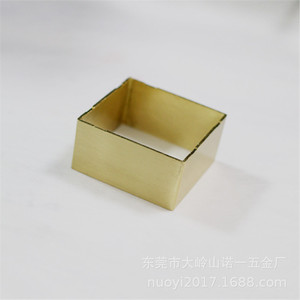 Cubiertas para Patas de Muebles de Aleación de Zinc, 60x60x30mm, Acabado Cobre Imitación Cepillado, Herrajes Modernos para Muebles - Product Image 3