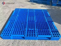 Palette en plastique injecté haute résistance pour stockage en couches en entrepôt