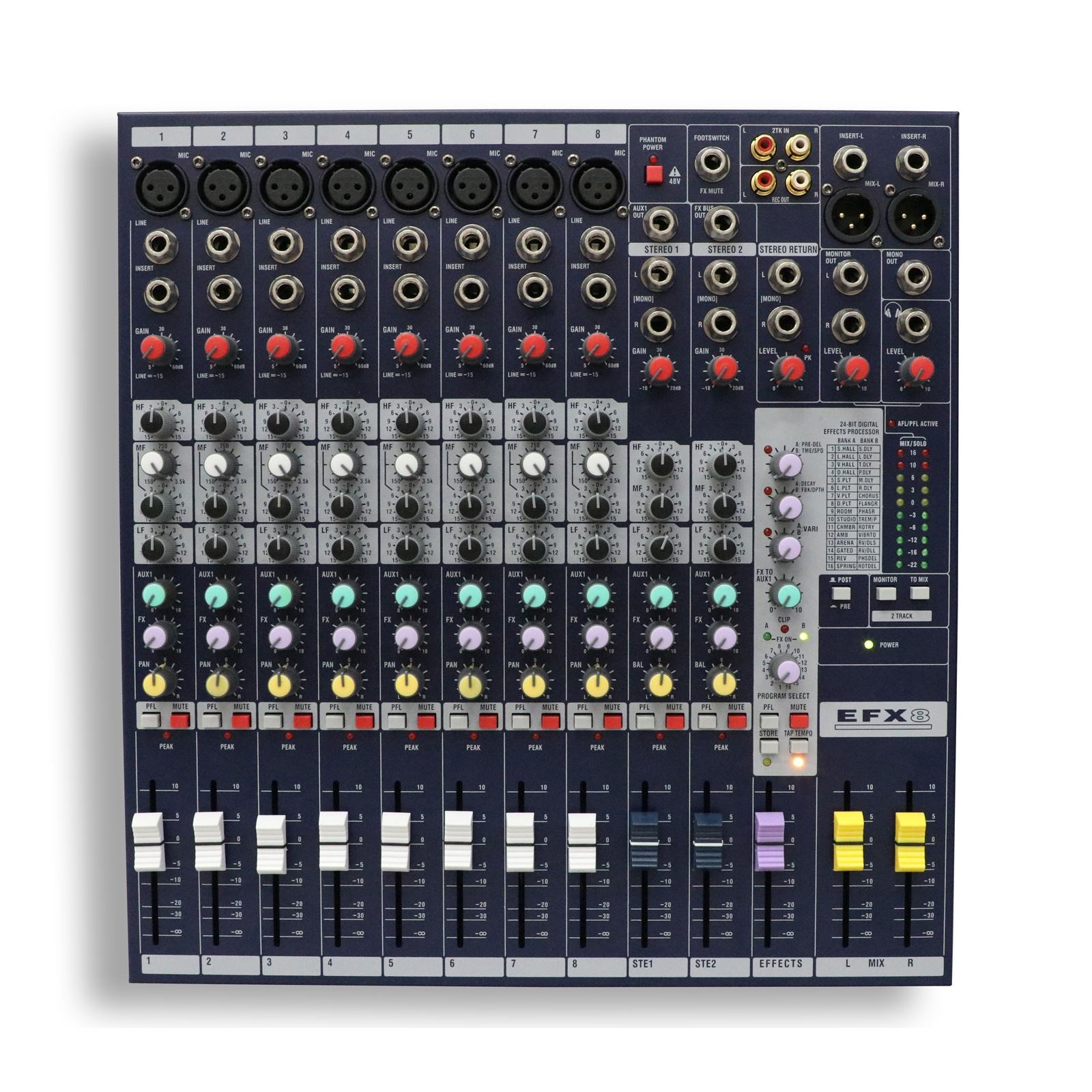 Depusheng Dx8 Professional Mixer With 32dsp & 48v Phantom - Music
