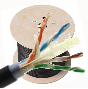 Câble réseau souterrain en PE imperméable, rembourré de gel, câble LAN, câble UTP FTP SFTP CAT5E, câble rempli d'huile Cat5e Cat6 - Product Image 3