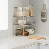Étagère de rangement superposée en acier inoxydable 304 pour casseroles, poêles, bols et vaisselle, pour l'intérieur des armoires de cuisine