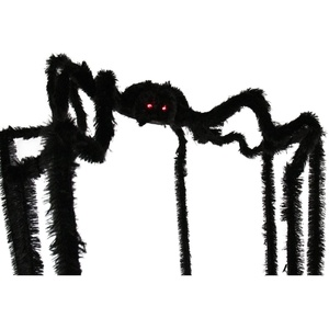 Decorazioni Animatronic Halloween ragno pelliccia nera con <span class=keywords><strong>gambe</strong></span> <span class=keywords><strong>lunghe</strong></span> appesa stoviglie per feste e oggetti di scena da Bar della casa stregata - Product Image 2