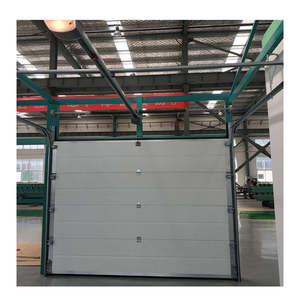 Portes de garage sectionnelles en acier modernes à rabat isolé coulissant automatique Prix des portes de garage - Product Image 1