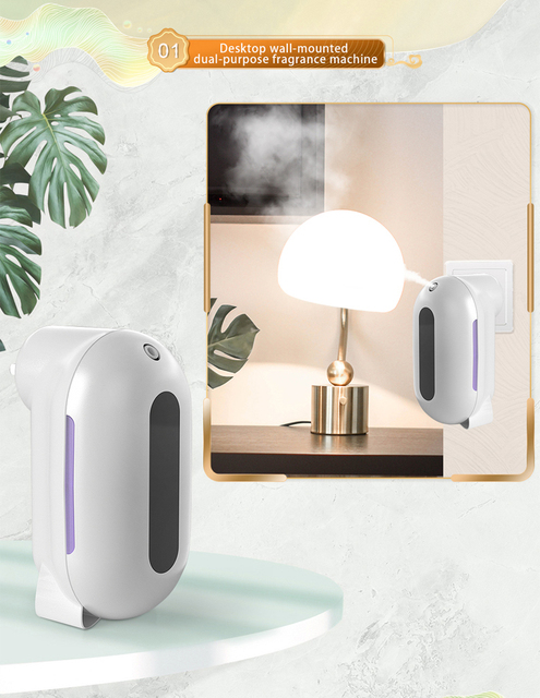 OEM/ODM Battery USB Household Air Purifier Wholesale Wall Mounted Aromatherapy Scent Machine