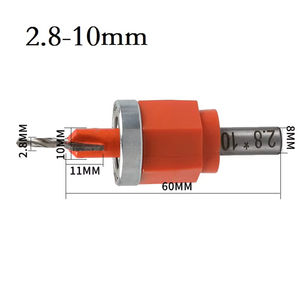 Punta da Centratura HSS da 82 Gradi 2.8mm - 4.0mm, Punta da Svasatura con Punta in Carburo da 10mm <span class=keywords><strong>3</strong></span>/8'' a Profondità Regolabile - Product Image 4