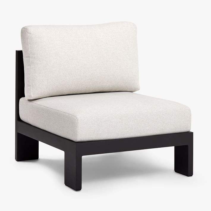 Garden set furniture all weather waterproof maintenance free metal aluminum outdoor chaise sofa