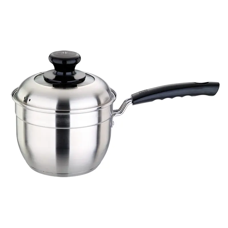 Milk Boiling Pot Commercial Cooking Pot for Kitchen Stainless Steel 16CM Soup & Stock Pots Metal Eco-friendly