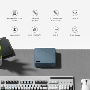 E2มินิพีซีพร้อม Ryzen 5 3550H ฮาร์ดไดรฟ์ DDR4แรมสำหรับเล่นเกมหน่วยคอมพิวเตอร์ที่มีการสนับสนุน Win 11-ปลั๊ก US CN EU - Product Image 4