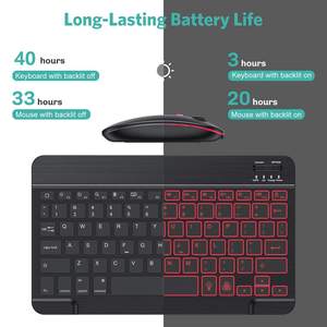 Office Simple Wireless Bluetooth <b>Keyboard</b> Backlit Clavier Et Souris Sans Fil <b>Mini</b> <b>Keyboard</b> Mouse Combos - Product Image 6