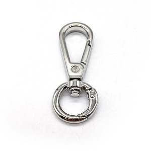 Llavero de Aleación de Zinc con Mosquetón, Gancho Metálico Ovalado, Anillo para Llaves, Accesorio de Ferretería, 52mm de Altura, 13mm de Diámetro Interior, Resistente al Desgaste - Product Image 2