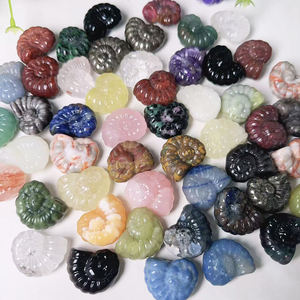 Mini cristal de quartz naturel de 30mm pierre de guérison cristaux artisanaux petit fossile d'ammonite pour la décoration - Product Image 4