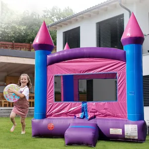 Aufblasbare Bounce House Kinder Pink Princess Premium Jump Castle mit Gebläse