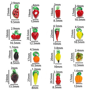 Themed Food Glass Pendants Crystal Rhinestone Charms For DIY Jewelry <b>Bracelets</b> Unisex Everyday Wear Accessories Wholesale - Product Image 2