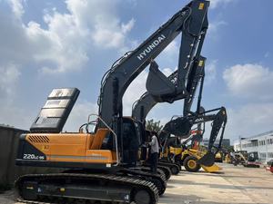 รถขุดตีนตะขาบฮุนได 220LC-95 มือสอง พร้อมเครื่องยนต์ฮิตาชิ และปั๊มไฮดรอลิกซานี่ สำหรับงานก่อสร้าง - Product Image 3