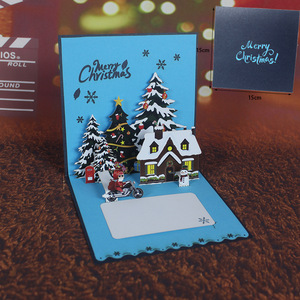 Biglietti d'Auguri Natalizi e di Capodanno 3D Personalizzati con Design per il Nuovo Anno - Product Image 3