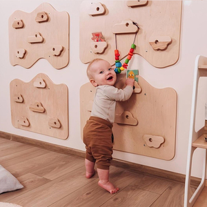 Mur d'escalade intérieur pour enfants Panneaux en <span class=keywords><strong>bois</strong></span> Salle de jeux Jungle Gym Frame for Children's Play & Entertainment - Product Image 6