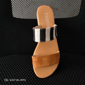 Sandalias de Playa Casuales de PU para Mujer, Diseño Moderno, Chanclas de Verano, Estampado de Leopardo Colorido, Sandalias Transparentes - Product Image 6