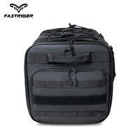 Sac de selle extensible pour moto Fastrider 40L-60L, sac de porte-bagages arrière robuste avec housse de pluie pour les longues voyages