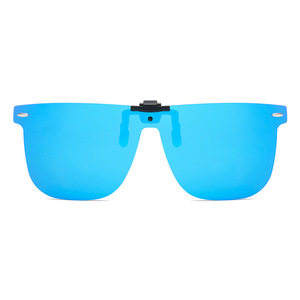 Polarized Clip-on Sunglasses TAC Lens UV400 Protection <b>Large</b> <b>Frame</b> For Drivers Unisex TR Metals <b>Frame</b> Box Packing - Product Image 5