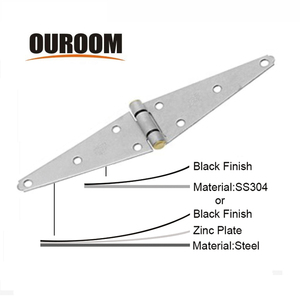 HILLMASTER Universal 4"/6"/8"/10"/12" <strong>Strap</strong> Gate <strong>Hinge</strong> for Wooden Gate - Product Image 1