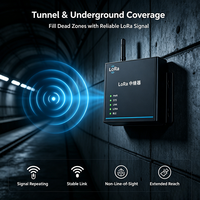 Amplificateur de signal LoRa réglable 22 dBm BLE 5.0 étanche IP65 portée visuelle 5-15 km pour les réseaux de canalisations municipales et l'IoT urbain