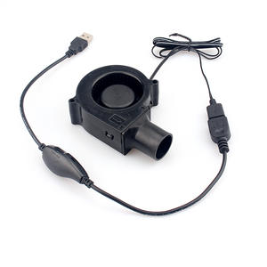 Ventilador <span class=keywords><strong>de</strong></span> <span class=keywords><strong>Turbina</strong></span> QinXing Modelo 7530, Silencioso, para <span class=keywords><strong>Estufa</strong></span> <span class=keywords><strong>de</strong></span> <span class=keywords><strong>Leña</strong></span>, Parrilla para Barbacoa, Chimenea Eléctrica, 100V-220V, Velocidad Ajustable, Corriente Continua, Plástico - Product Image 4