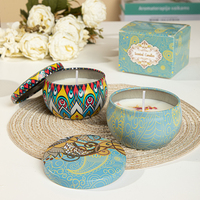 Lilin Aroma Bunga Kering Lilin Kedelai Rumah Tangga Kaleng Timah Penghilang Bau Lilin Aroma Bebas Asap Hadiah Ulang Tahun Suvenir