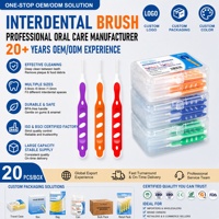 Brosse interdentaire professionnelle à poils souples pour le nettoyage des appareils orthodontiques, soins bucco-dentaires, certifiée FDA CE, marque privée