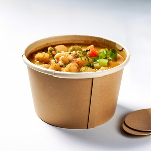 Customized Paper Bowl Free Design Disposable Food Container Paper Soup Bowl With Lid