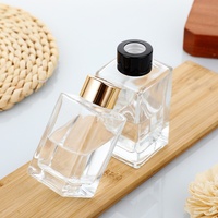Bouteille en verre diffuseur bon marché 200ml 250ml 500ml bouteille d'aromathérapie bouteille diffuseur carrée