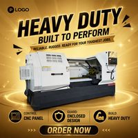 Mesin Bubut CNC Horizontal Flat Bed CK6150 Kontrol GSK Spindle Tunggal Tugas Sedang Harga Terjangkau