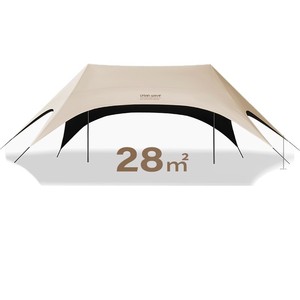 Urban Wave Swallowtail Tarpaulin 28m Outdoor Sun Shelter <b>Waterproof</b> Camping Awning Four Season Use - Product Image 1