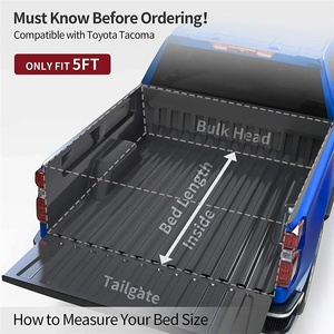 Cubierta de lona rígida de alta calidad para caja de camioneta Dmax, compatible con Ram 1500 y Ford F-150 - Product Image 5