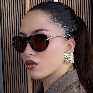 Gafas de Sol de Piloto con Logotipo Personalizado, Moda 2025, de Lujo para Mujer, Montura Grande de Aleación, Protección UV400, Doble Puente, Unisex - Product Image 1