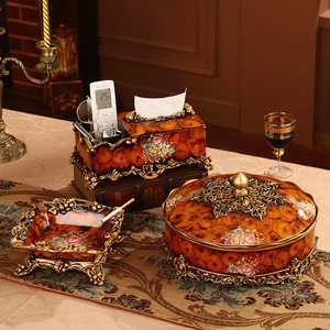 European Retro Fruit Resin Ornaments Wedding Gift Decoration Dried Fruit & Nut Platter Food <b>Storage</b> & <b>Container</b> - Product Image 5