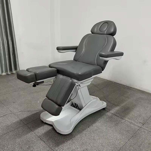 High Quality Modern Beauty Salon Equipment Grey Leather Cosmetic Lash Bed 5 Motors <b>Electric</b> Control Tattoo Shop Massage Bed - Product Image 5