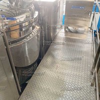 Homogénéisateur émulsifiant sous vide en acier inoxydable de 1500 L avec système de chauffage et de mélange pour crème, lotion, shampoing