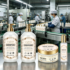 Shampooing et après-<span class=keywords><strong>shampoing</strong></span> <span class=keywords><strong>pour</strong></span> cheveux bouclés unisexes, sans sulfate, biologiques, marque privée, formule démêlante douce <span class=keywords><strong>pour</strong></span> cheveux secs et crépus - Product Image 1