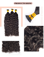Extensions de cheveux naturels RXHAIR I-Tip, prix de gros, cheveux bruts originaux, extensions I-Tip bouclés italiens, cheveux bruts