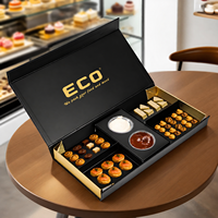 Boîte à emporter en papier personnalisée pour les pâtisseries, les gâteaux, les desserts, les repas, les restaurants, la restauration et les services alimentaires