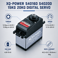 Servomoteur numérique sans noyau étanche en titane 15KG 20KG XQ-POWER S4016D S4020D pour pièces de drone RC, UAV, voiture, robot