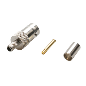 Offre Spéciale Bonne Qualité <span class=keywords><strong>BNC</strong></span> FEMELLE À Sertir Connecteur Coaxial Pour RG174 RG58 RG59 RG6 RG213 CÂBLE - Product Image 2