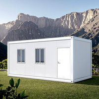 Conteneur moderne respirant de 20 pieds, épaisseur standard, pour maison, villa, hôtel, solution de stockage préfabriquée de luxe en kit, 5+