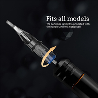 20 aiguilles de tatouage originales mixtes (acier inoxydable) pour machines à cartouche - Tuffking TNC-005